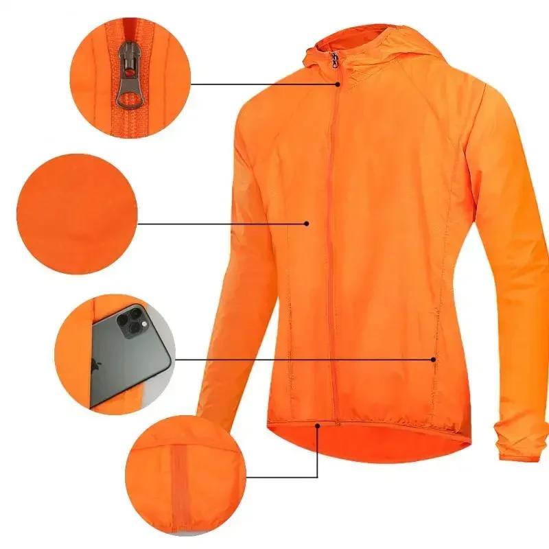 바람막이 방수 보호 의류, 빠른 비 건조, 태양 피부로 사냥, 낚시, 캠핑 재킷 포켓